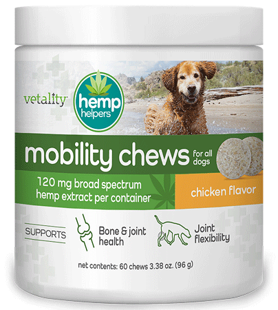 [TEV30108] *VETALITY Hemp Helpers Mobility Dog Chews 60ct