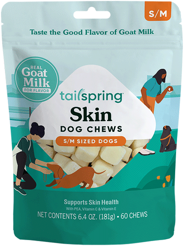 [TS00610] TAILSPRING Functional Dog Chews Skin S/M 6.4oz