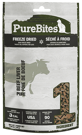 [PB00091] PURE BITES Freeze Dried Cat Treats Beef Liver 1.55oz