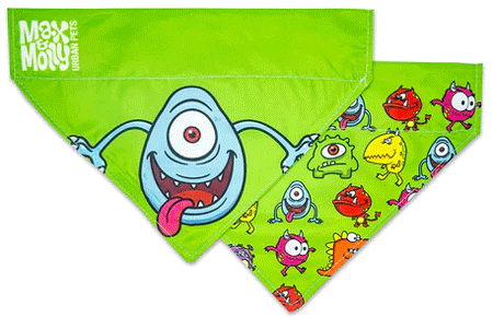 [MAX02494] MAX&MOLLY Bandana Little Monsters M/L