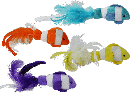 [MP20140] MULTIPET Clown Fish Cat Toy 2pk