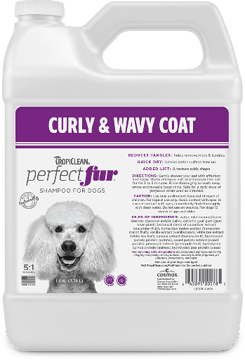 [TC00578] TROPICLEAN PerfectFur Curly & Wavy Coat Shampoo 5:1 Gallon