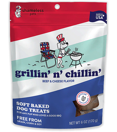 [SHP73708] SHAMELESS PETS Soft Dog Treats Grillin 'n Chillin 6oz