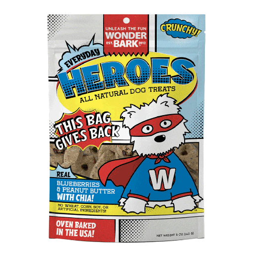 [WB81820] WONDER BARK Everyday Heroes Blueberry + Peanut Butter 5oz