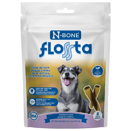 [NB80246] N-BONE FLOSSta Dental Chews Pumpkin 15ct