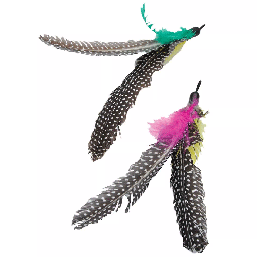 [CA04572] *COASTAL Turbo Telescoping Cat Toy Feather Replacement 2pk