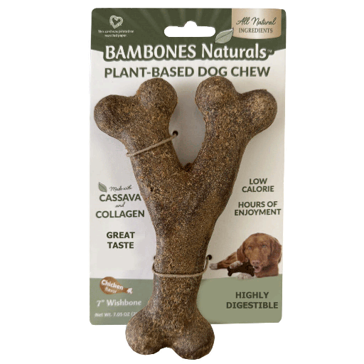 [E07874] ETHICAL/SPOT BamBones Natural Wishbone 7"
