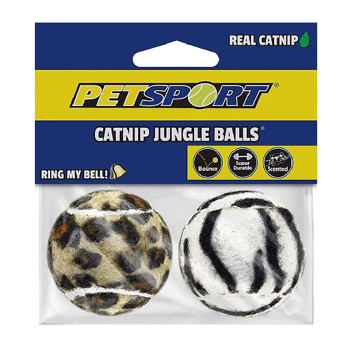 [PS70122] PETSPORT Catnip Jungle Balls 1.5" 2pk