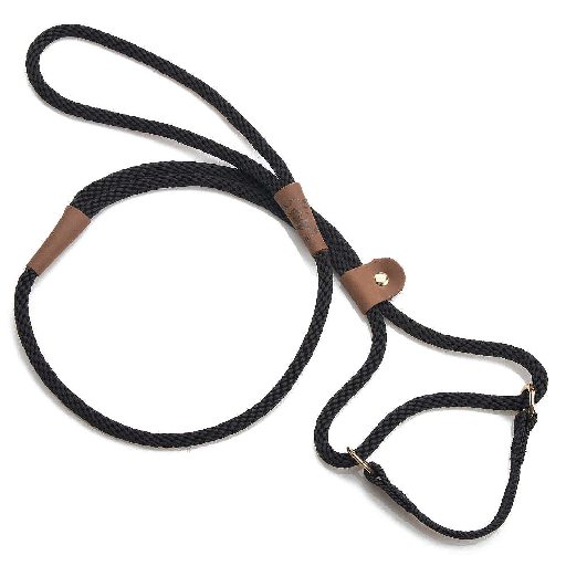 [MEN012 BLACK] MENDOTA Dog Walker 3/8" x 6' Black