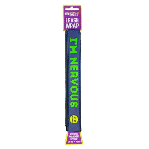 [MP90605] MULTIPET Leash Wrap "I'm Nervous"