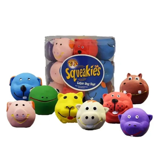 [APP52074] AMAZING PET Latex Toy Tub Squeakies 24ct
