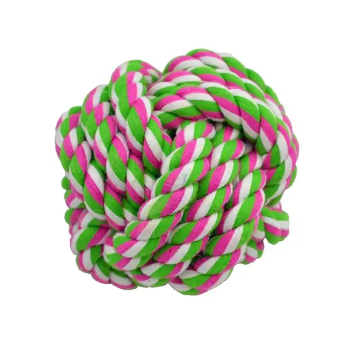 [APP56057] AMAZING PET Rope Ball 3 3/4" 
