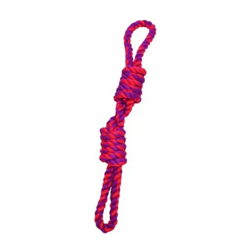[APP56239] AMAZING PET Rope 2 Loop w/Handles 20" Purple/Magenta