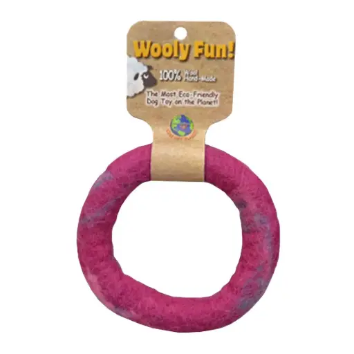 [APP86028] AMAZING PET Wooly Fun Ring 5" Magenta