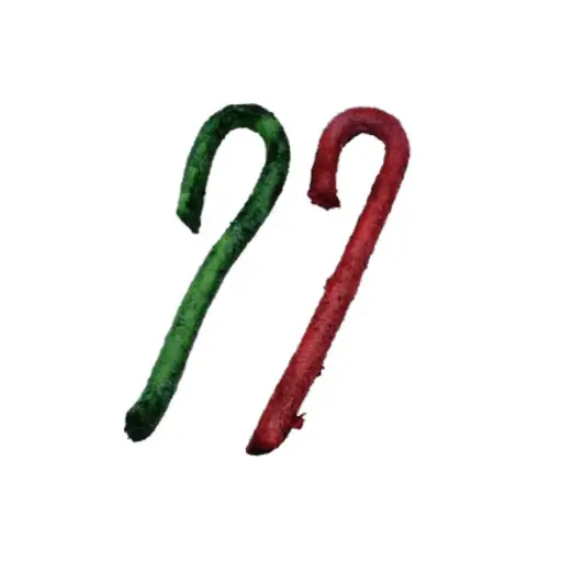 [FFH07341] NOTHIN' TO HIDE Holiday Candycanes 6" 10pk