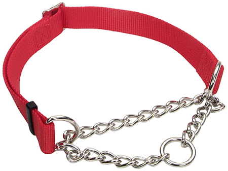 [CA6910 RED] *COASTAL Adjustable Check Choke Training Collar 17-24x1 Red