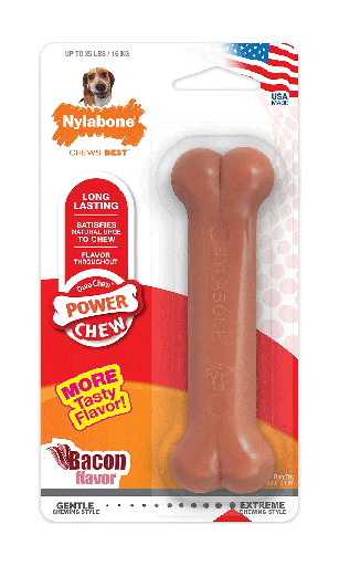 [NB103] NYLABONE DuraChew Bacon Bone Wolf