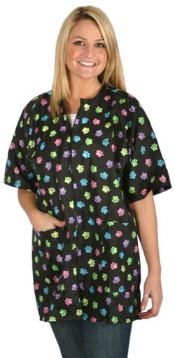 [SW109P S PAWMULTI] *STYLIST WEAR Patterned Nylon Jacket Multi Paw S