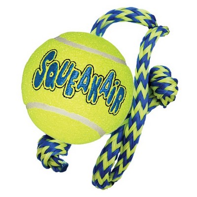 [KNG77497] *KONG Air Dog Squeaker Ball w/Rope M