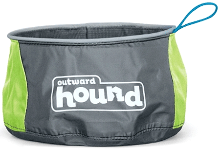 [OH23002] *OUTWARD HOUND Port A Bowl 48oz M Green/Gray