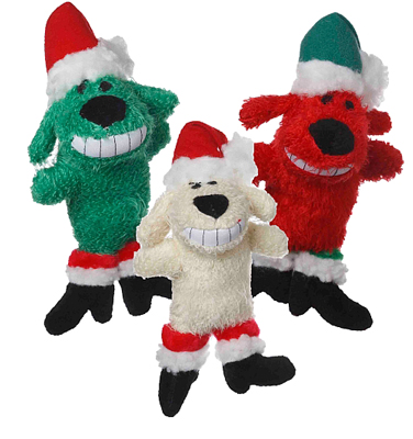 [MPH17743] MULTIPET Holiday Loofa Dog Santa 6"