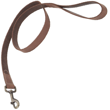 [CA3066 CHOC] COASTAL Rustic Leather Leash - 3/4 In x 6' - Chocolate