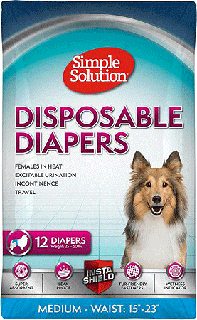 [B10584] SIMPLE SOLUTION Disposable Diapers M 12pk