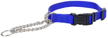 [CA66311 BLUE] COASTAL Check Training Collar w/Buckle - 3/8 x 11-15in - Blue