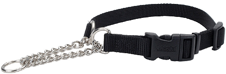 [CA66911 BLACK] COASTAL Check Training Collar w/Buckle - 1 x 22-29in - Black