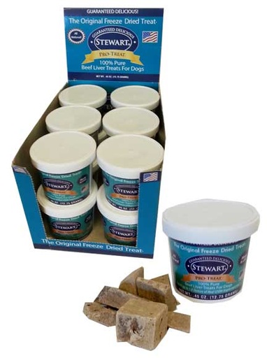 [MCP04450] *STEWART Pro-Treat Beef Liver  .45oz  12ct Display