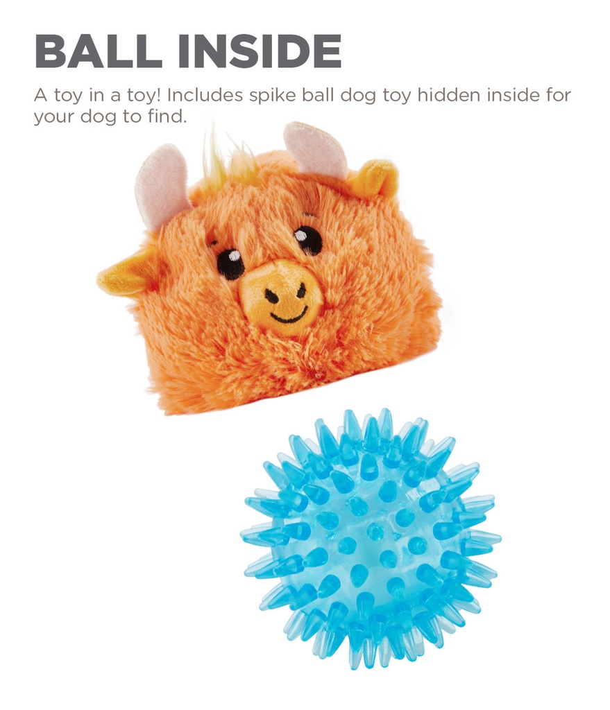 OUTWARD HOUND Reversi-Balls Spike Ball Orange Yak