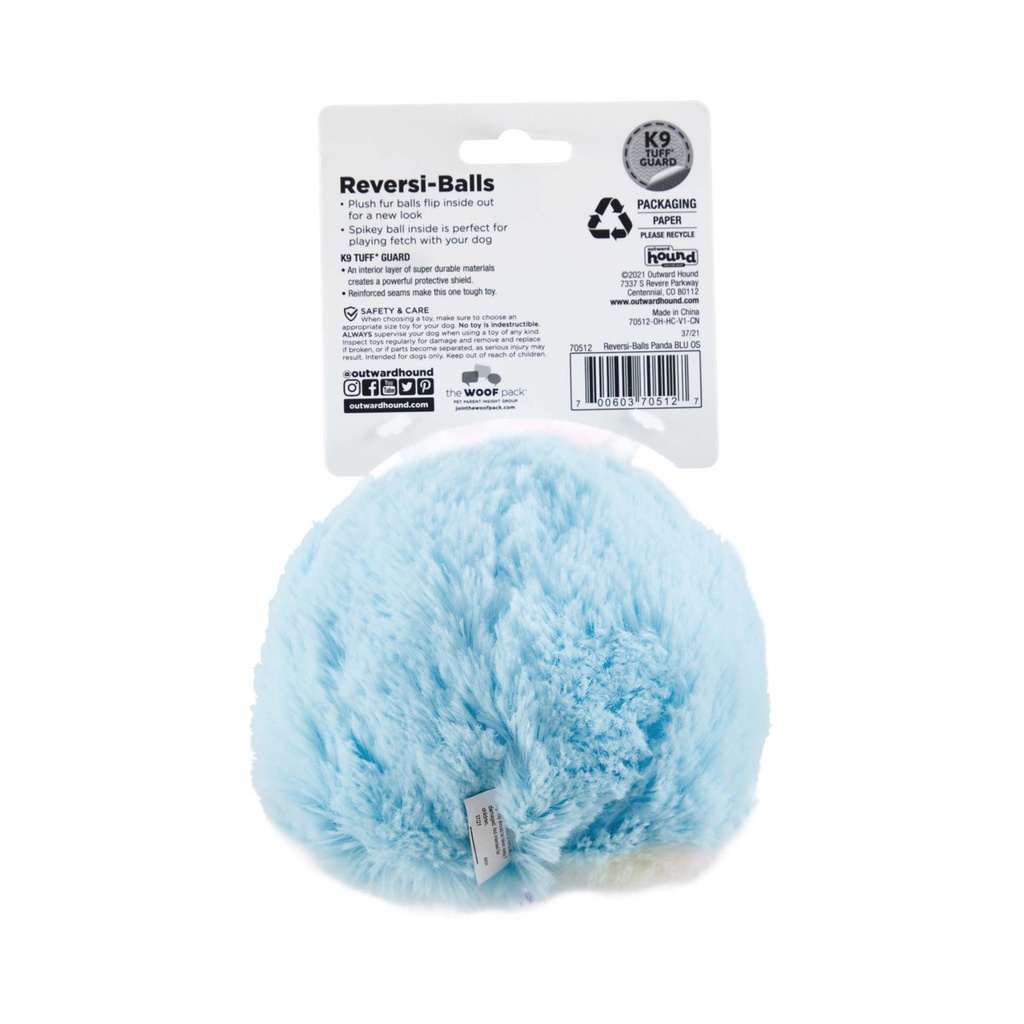 OUTWARD HOUND Reversi-Balls Spike Ball Blue Panda