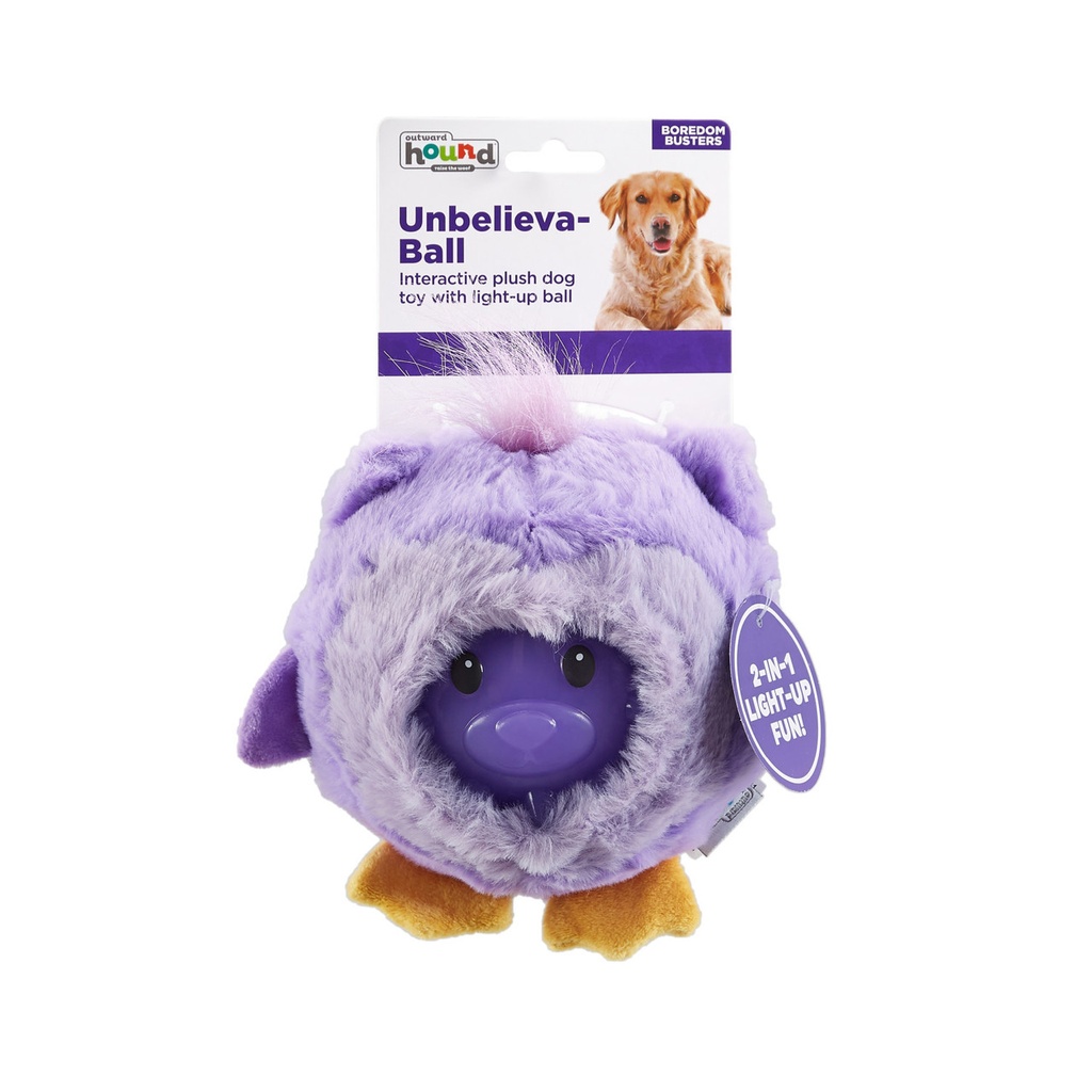 OUTWARD HOUND Unbelieva-Ball Purple Owl
