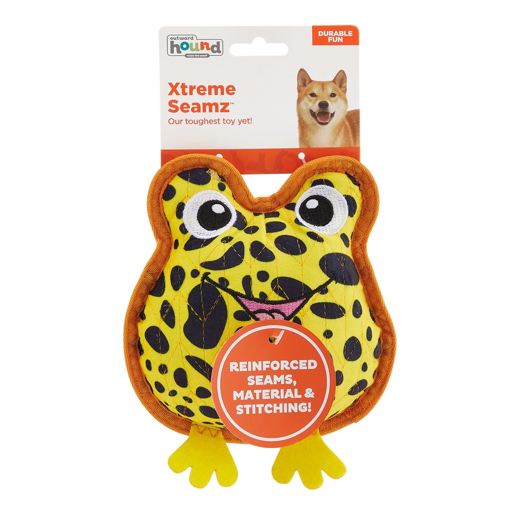 OUTWARD HOUND Xtreme Seamz Yellow Dart Frog Medium