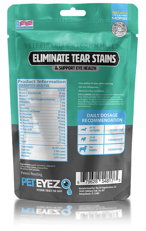 PET EYEZ Vitamin Treats for Dogs Freeze Dried Lamb 1oz