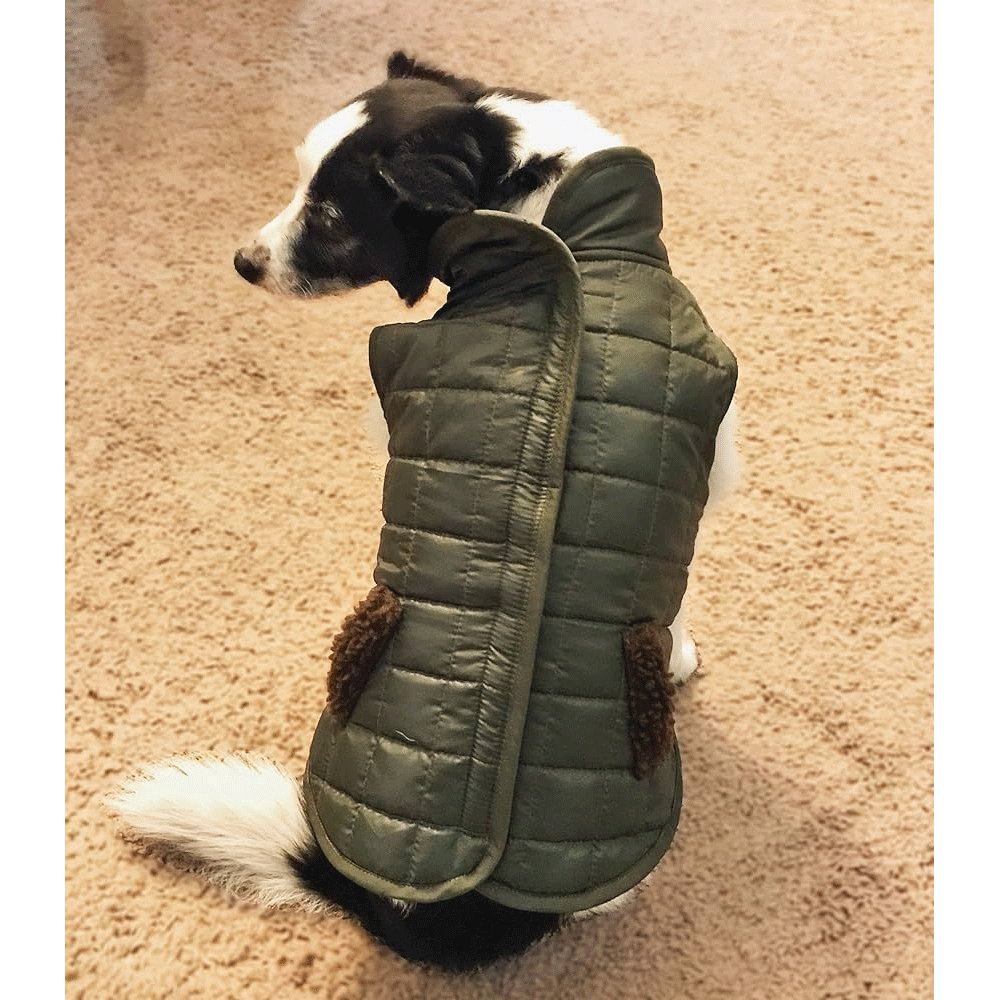 *FASHION PET Reversible Ski Jacket Olive S
