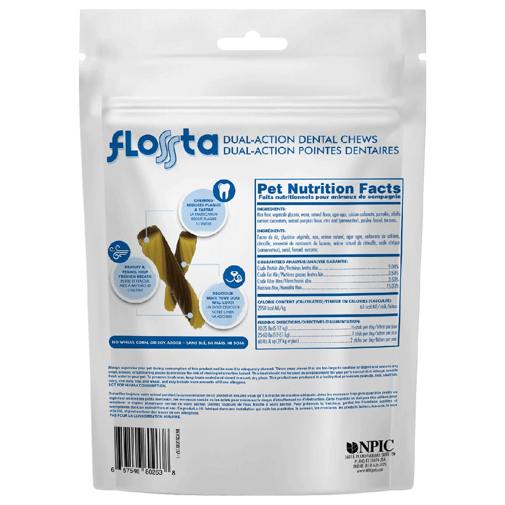 N-BONE FLOSSta Dental Chews Pumpkin 15ct