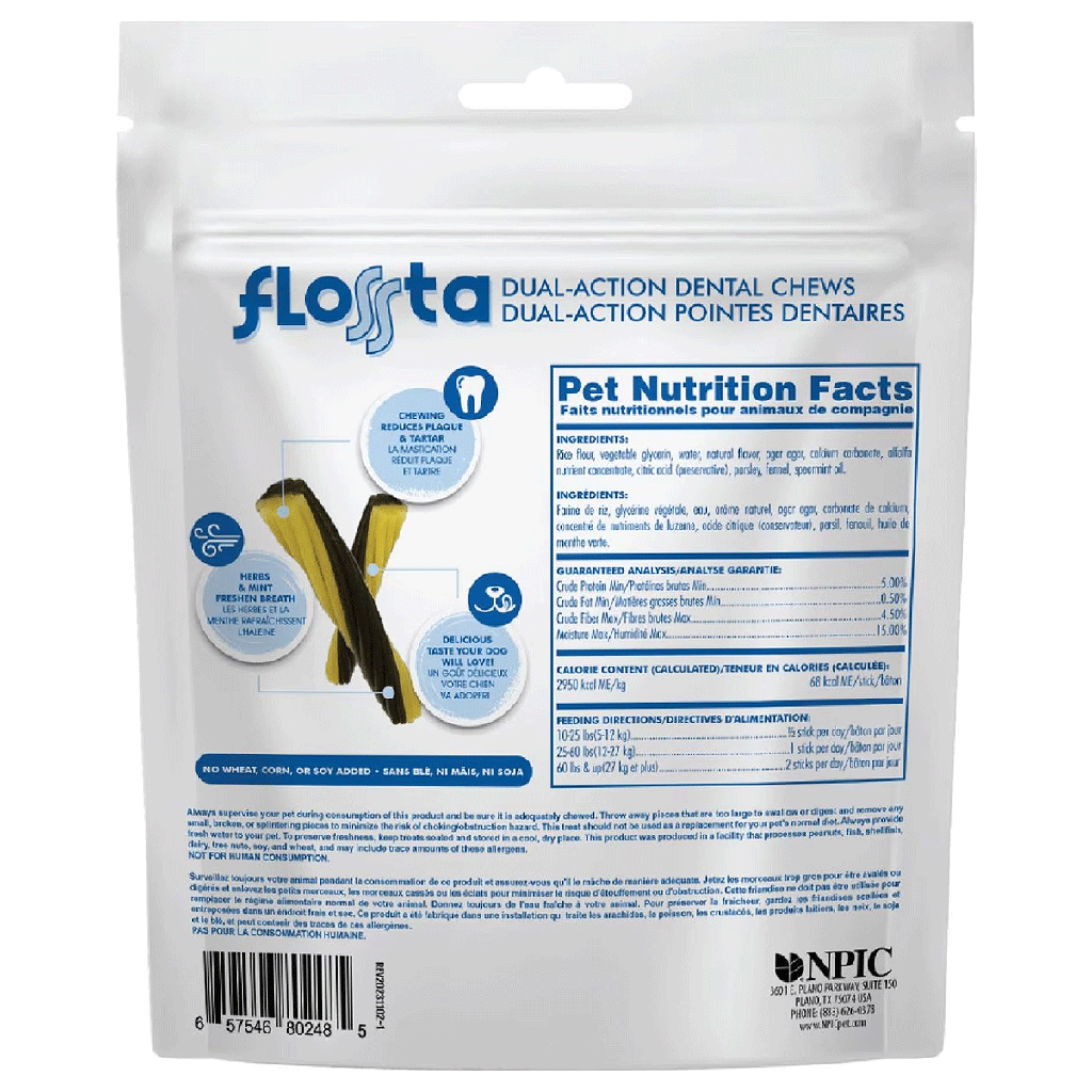 N-BONE FLOSSta Dental Chews Mint 15ct