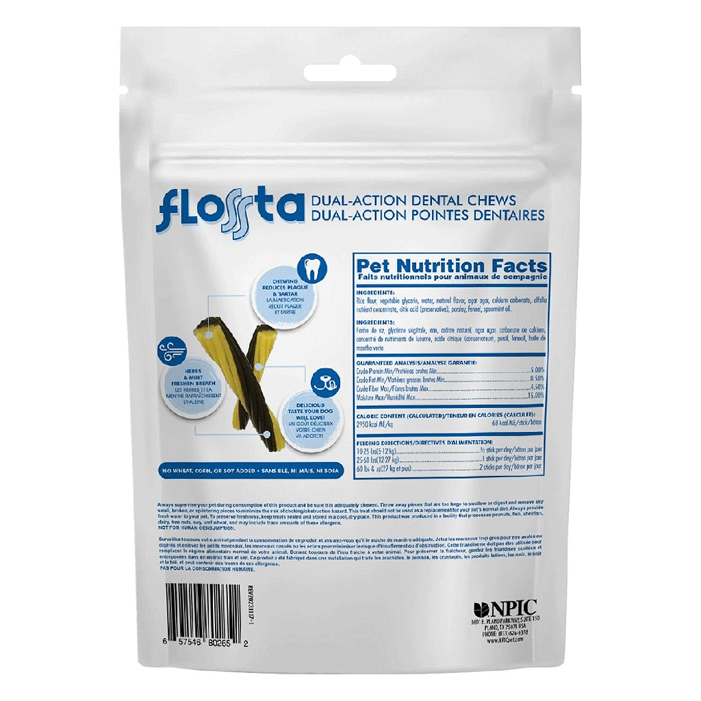 N-BONE FLOSSta Dental Chews Mint 8ct