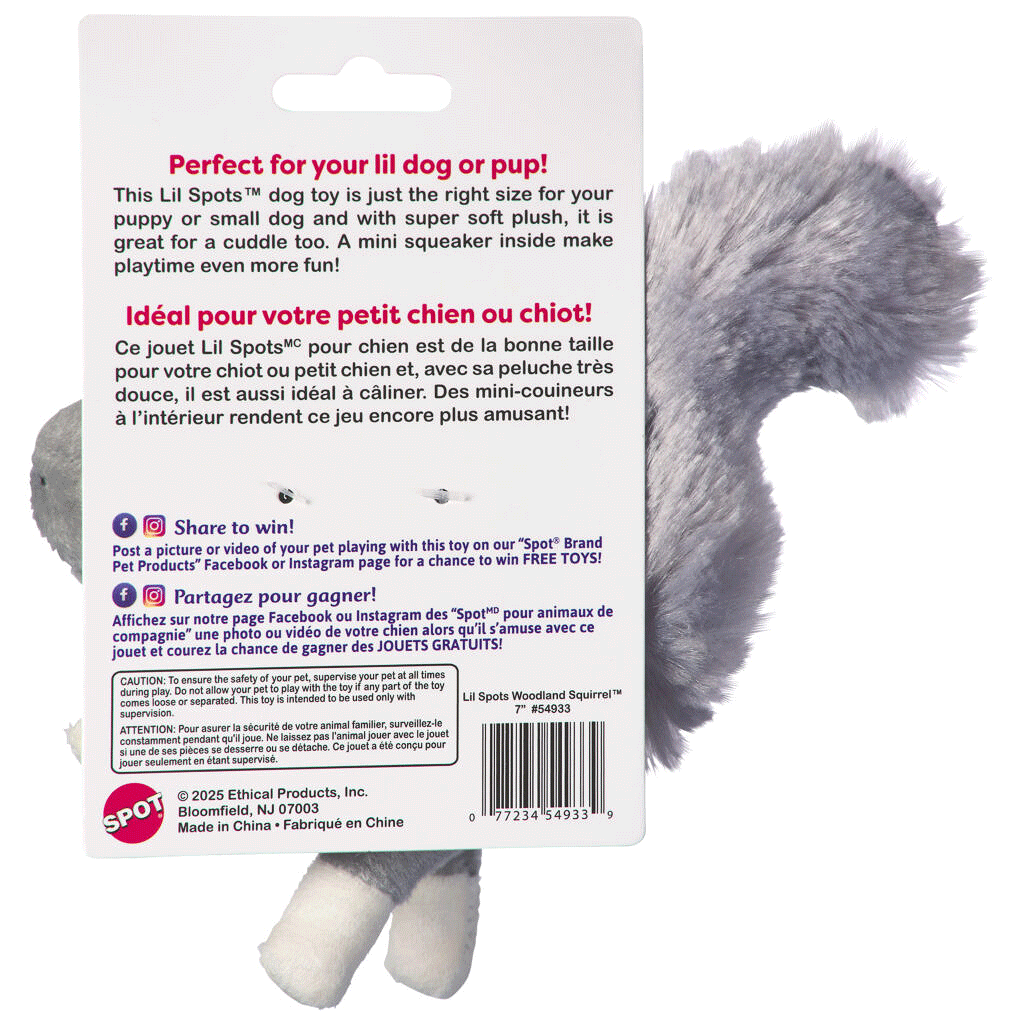ETHICAL/SPOT Lil Spots Squirrel 7"