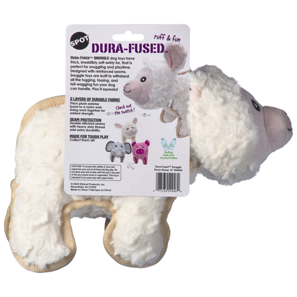 ETHICAL/SPOT Dura-Fused Snuggle Sheep 12"