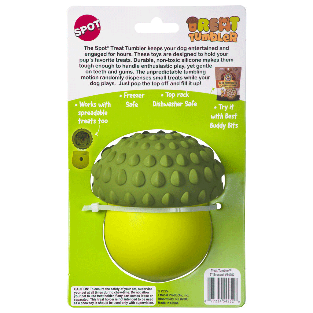ETHICAL/SPOT Treat Tumbler Broccoli 5"