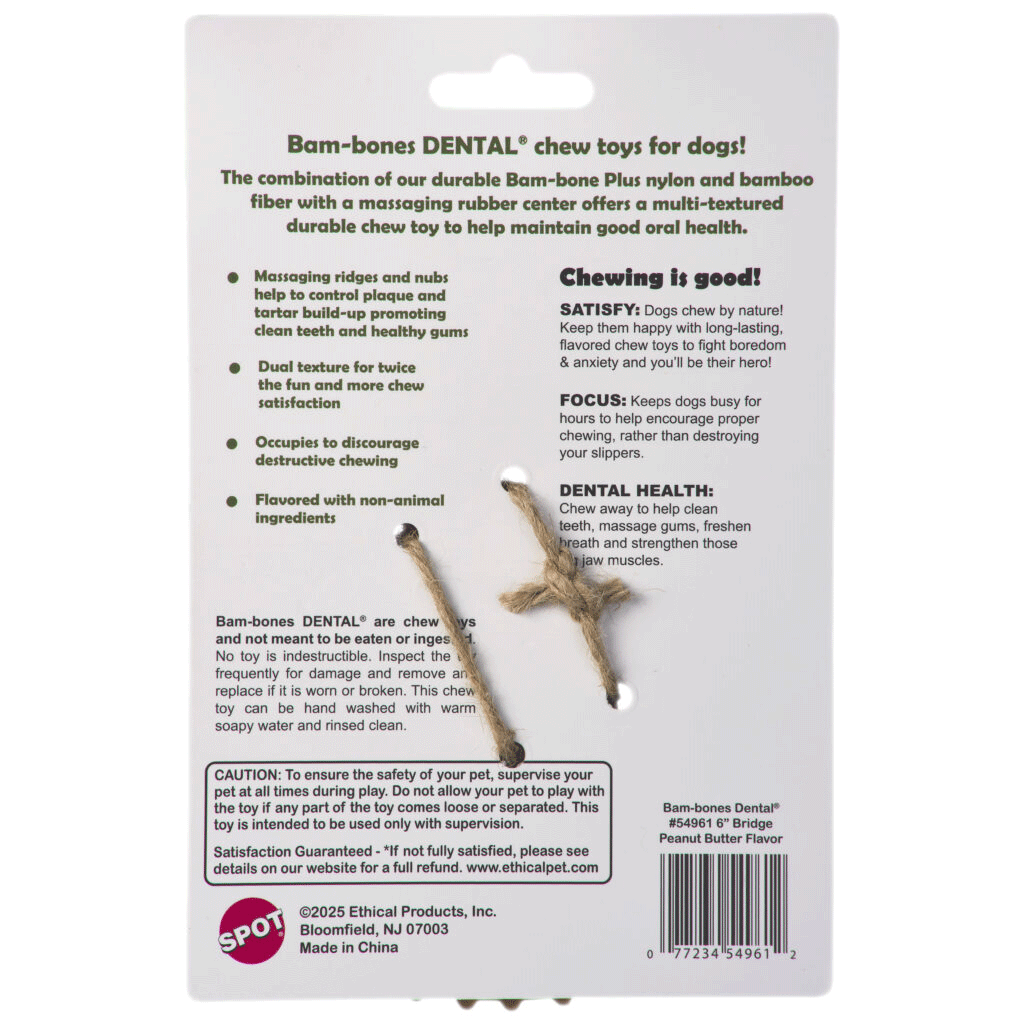 ETHICAL/SPOT Bam-Bone+ Dental Bridge PB 6"