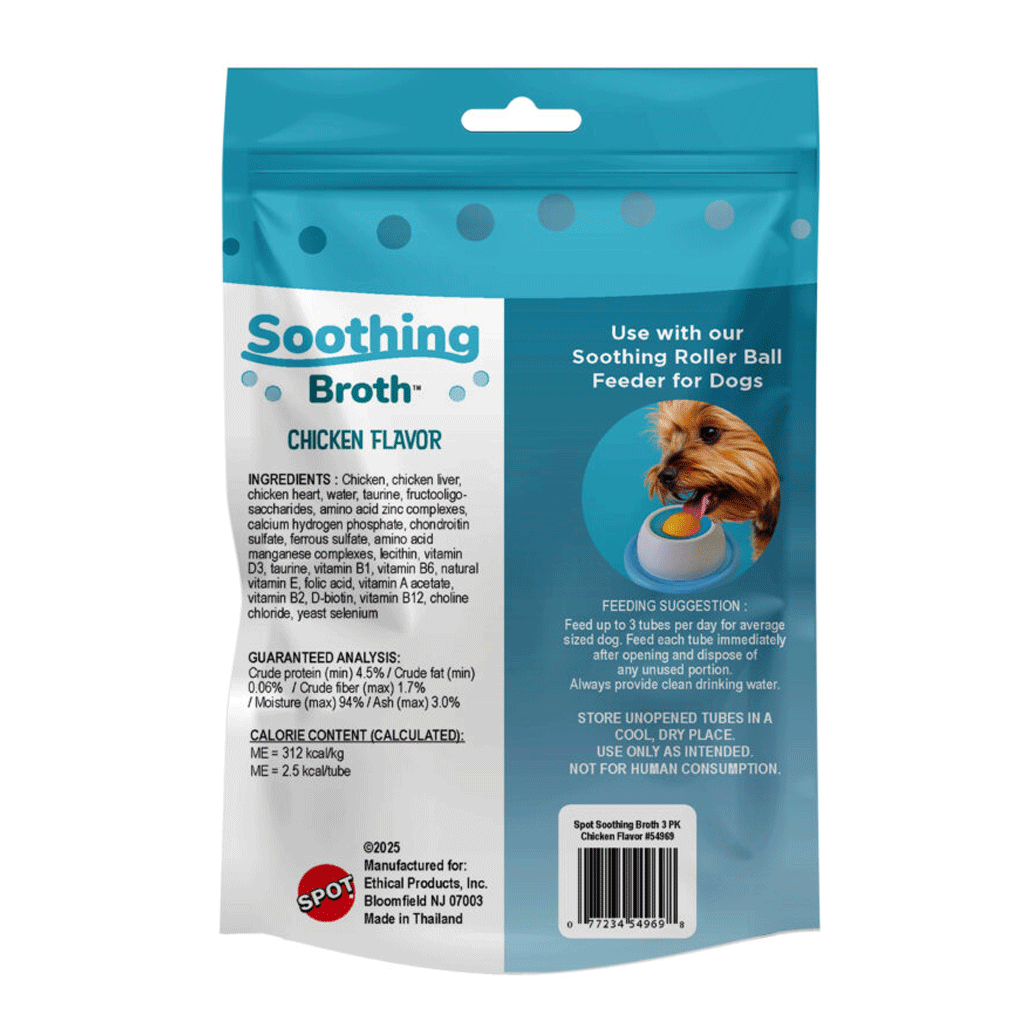 ETHICAL/SPOT Dog Broth Chicken Flavor 3pk