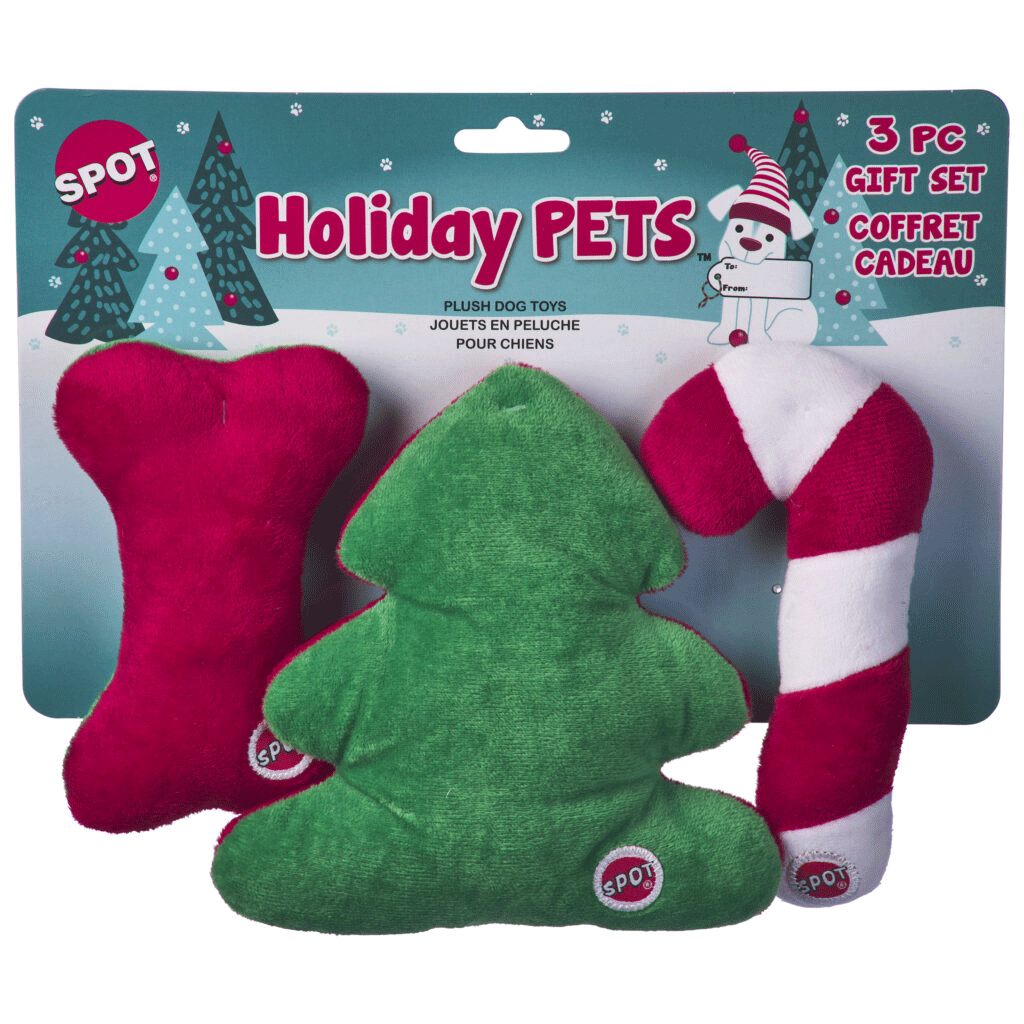 ETHICAL HOLIDAY Dog Toys Medium 6" 3pk