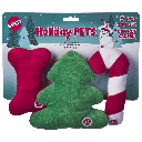 ETHICAL HOLIDAY Dog Toys Medium 6" 3pk