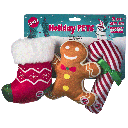 ETHICAL HOLIDAY Dog Toys Large 8" 3pk