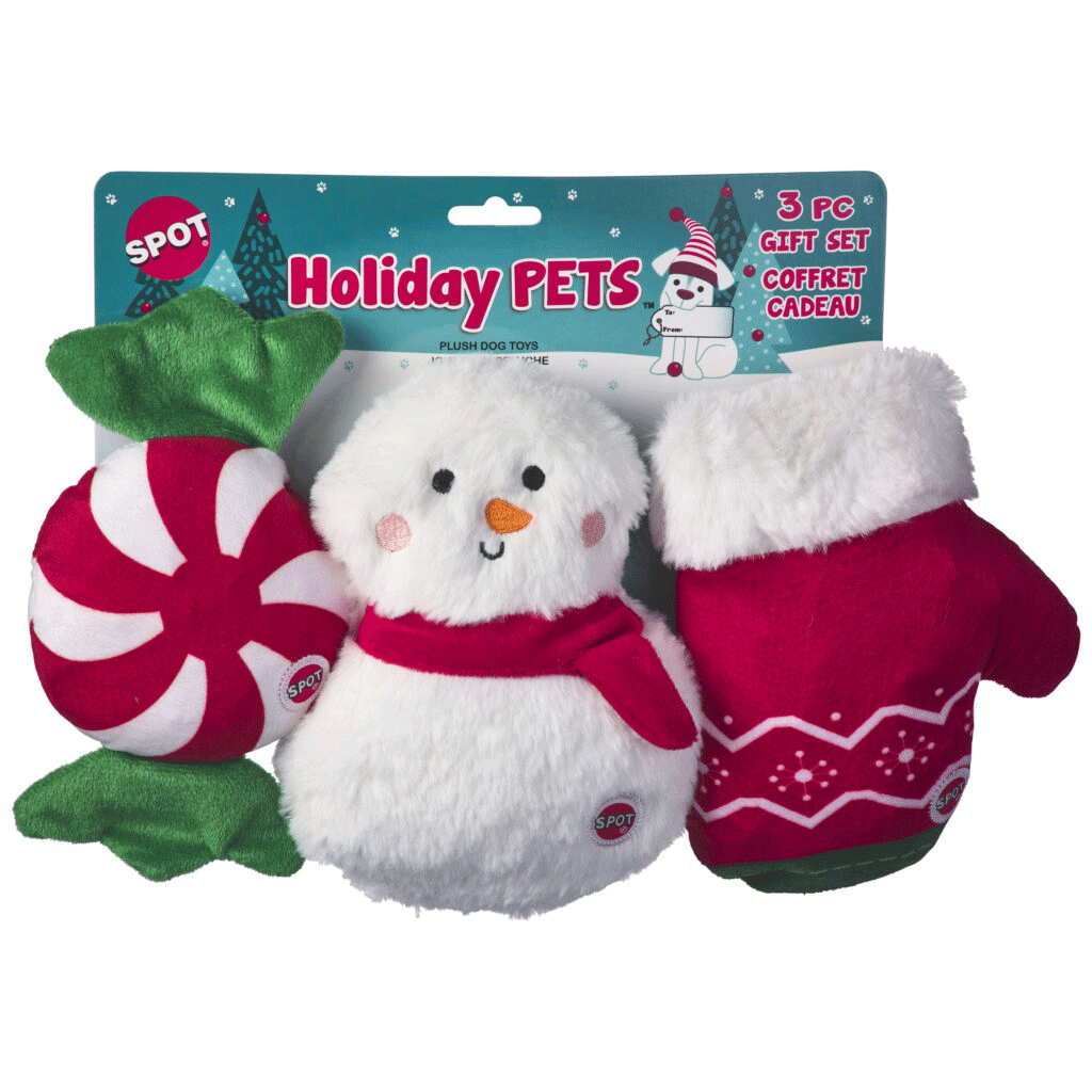 ETHICAL HOLIDAY Dog Toys Large 8" 3pk
