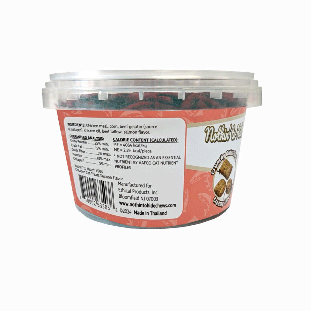 FIELDCREST FARMS Nothin' To Hide Cat Salmon Treats 8oz Tub