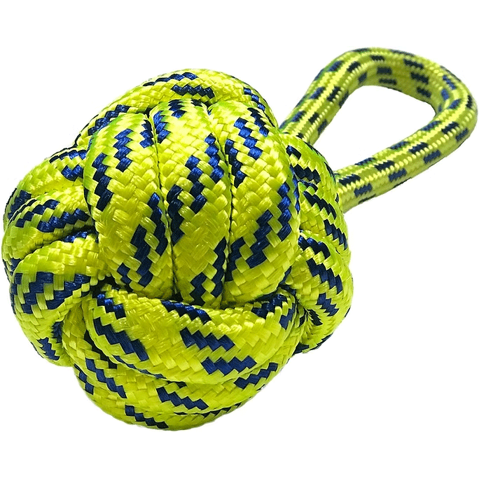 PETSPORT Twisted Chews Floating Rope Monkey Fist 8.5"